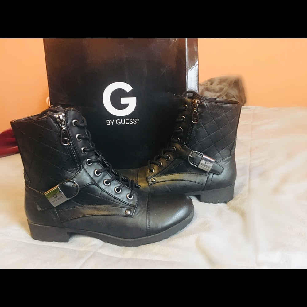 G By Guess Combat Boots